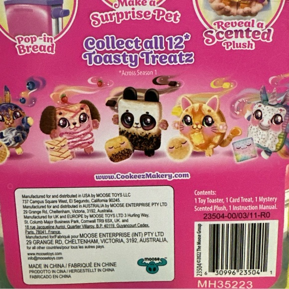 Cookeeze Toasty Treats Plush toy collectible kit - Picture 4 of 4